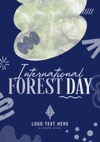 Doodle Shapes Forest Day Poster Image Preview