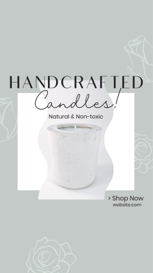 Handcrafted Candle Shop Facebook story Image Preview