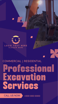 Professional Excavation Services Instagram reel Image Preview