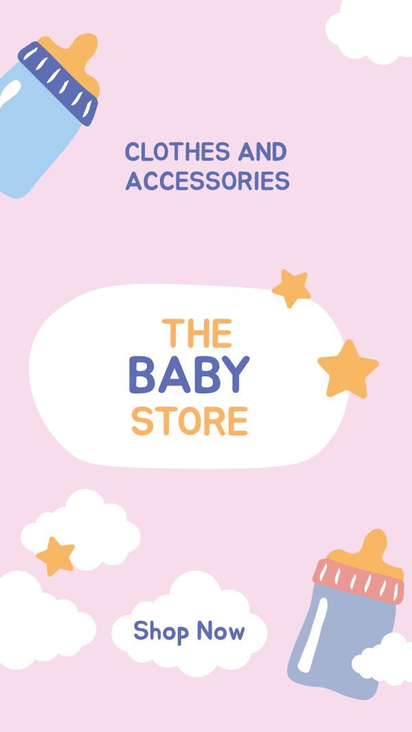 The Baby Store Facebook Story Design Image Preview