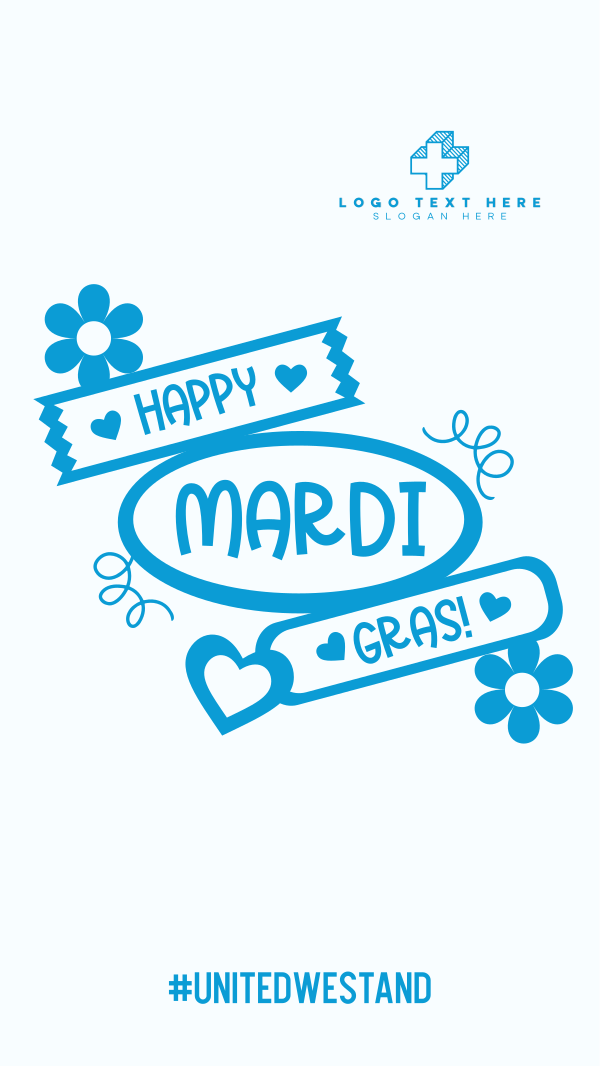 Mardi Gras Flag Instagram Story Design Image Preview