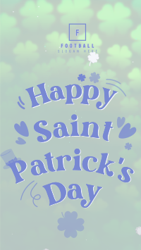 Saint Patricks Greetings Instagram Story Design