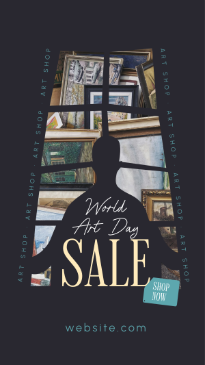 World Art Day Sale Instagram story Image Preview
