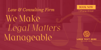 Making Legal Matters Manageable Twitter post Image Preview