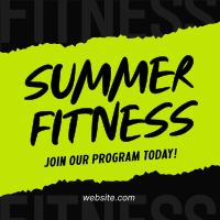 Getting Summer Fit Instagram Post Design