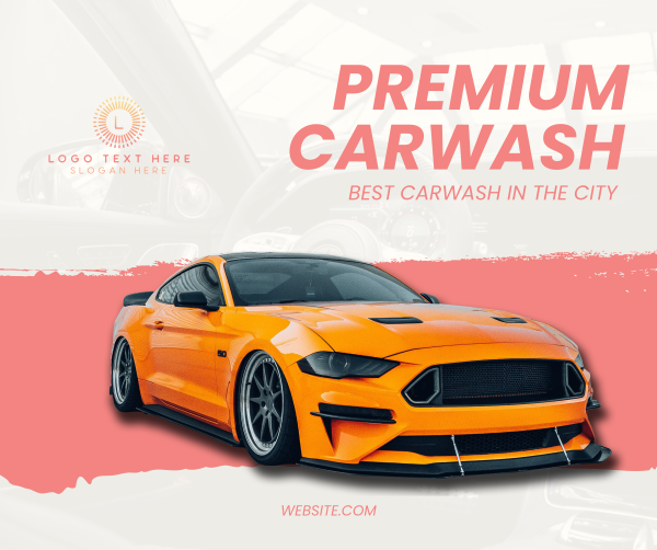 Premium Carwash Facebook Post Design Image Preview