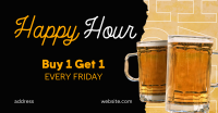Free Drink Friday Facebook Ad Design