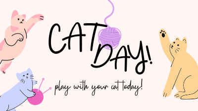 Cat Playtime Facebook event cover Image Preview