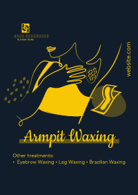 Salon Armpit Waxing Poster Design