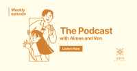 Podcast Illustration Facebook Ad Image Preview