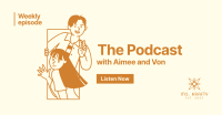 Podcast Illustration Facebook Ad Image Preview