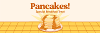 Retro Pancake Breakfast Twitter Header Design