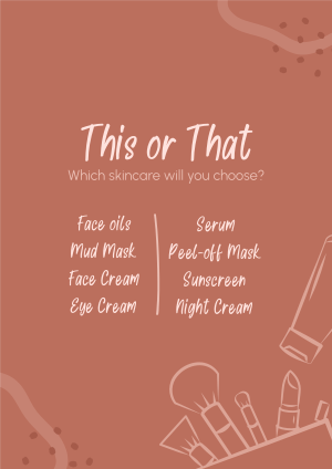 This or That Skincare Flyer Image Preview