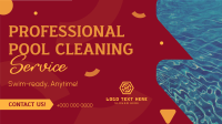 Professional Pool Cleaning Service Facebook event cover Image Preview