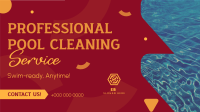 Professional Pool Cleaning Service Facebook event cover Image Preview