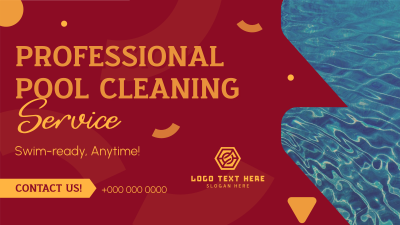 Professional Pool Cleaning Service Facebook event cover Image Preview