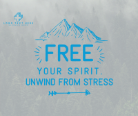Free Your Spirit Facebook Post Design