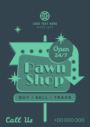 Pawn Shop Sign Poster Image Preview