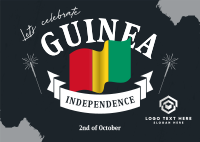 Guinea Independence Day Celebrate Postcard Design