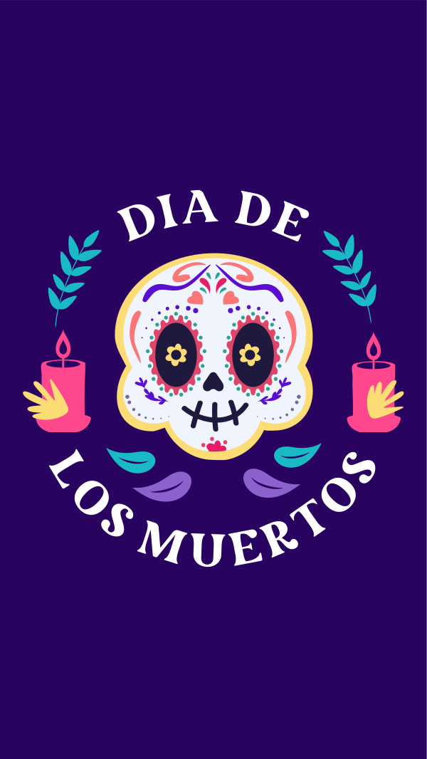 Day of the Dead Badge Instagram Story Design Image Preview