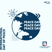 Day Of Peace Globe Instagram post Image Preview