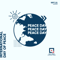 Day Of Peace Globe Instagram Post Image Preview
