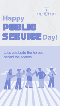 Playful Public Service Day Facebook story Image Preview