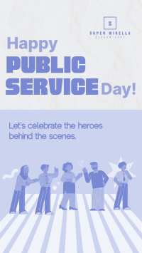 Playful Public Service Day Facebook Story Image Preview