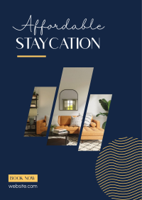 Affordable Staycation Flyer Design