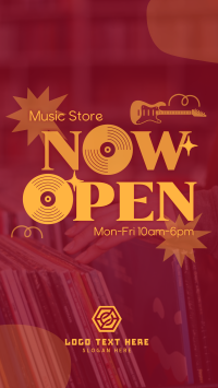 Vinyl Store Now Open Facebook story Image Preview