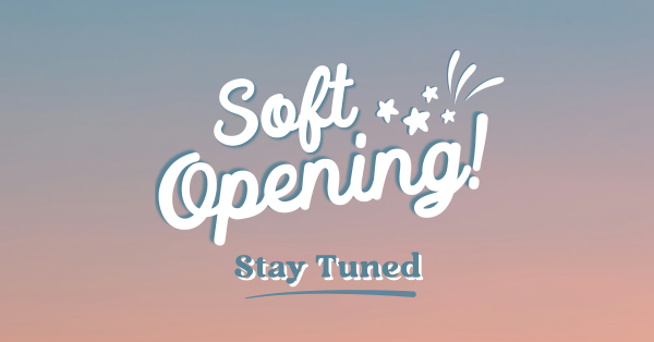 Soft Opening Launch Cute Facebook Ad Design