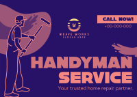 Handyman Service Postcard Image Preview