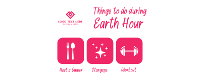 Earth Hour Activities Facebook cover Image Preview
