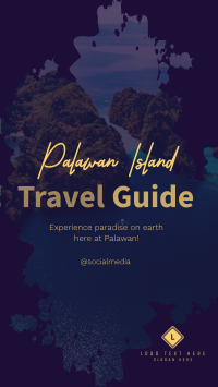 Palawan Travel Guide Instagram Story Design