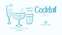 Cocktails Facebook Event Cover Design