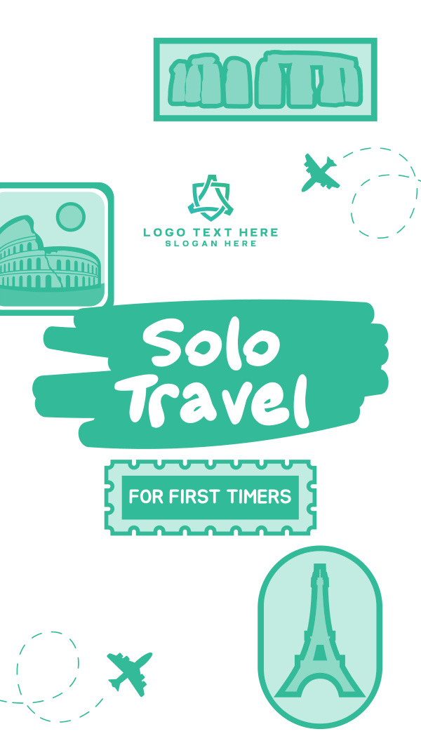 Stickers Solo Traveler Instagram Story Design Image Preview