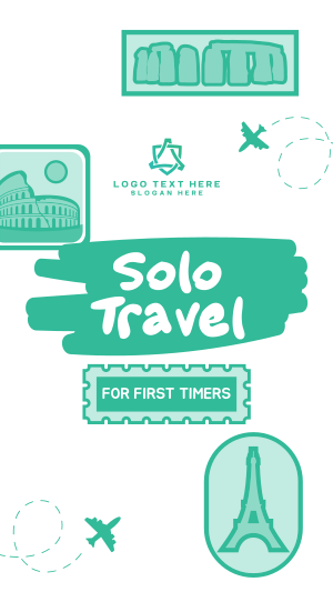 Stickers Solo Traveler Instagram story Image Preview