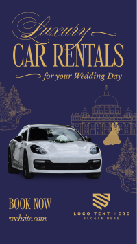 Luxury Wedding Car Rental Instagram story Image Preview