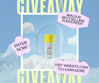 Giveaway Beauty Product Facebook Post Design