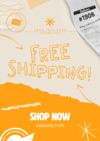 Modern Shipping Delivery Poster Design