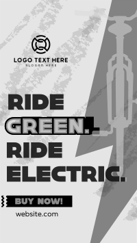 Green Ride E-bike TikTok video Image Preview