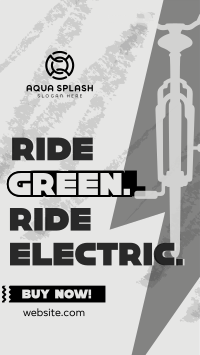 Green Ride E-bike TikTok Video Image Preview