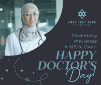 Celebrating Doctors Day Facebook Post Design