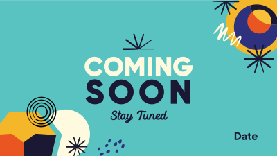 Abstract Coming Soon Facebook event cover Image Preview