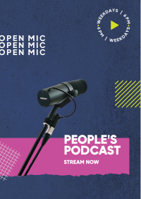 People's Podcast Flyer Design