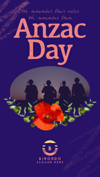 Rustic Anzac Day Instagram reel Image Preview