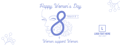 Women's Day Support Facebook cover Image Preview