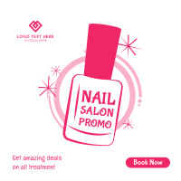 Nail Salon Discount Instagram Post Design