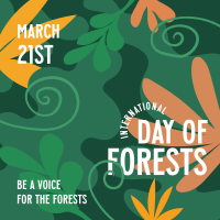 Foliage Day of Forests Instagram Post Design