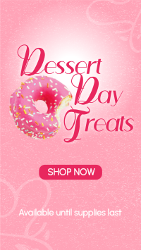 Simple Dessert Day Promo TikTok Video Image Preview